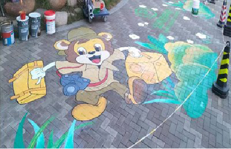 保山夏季画地面彩绘会遇到的问题