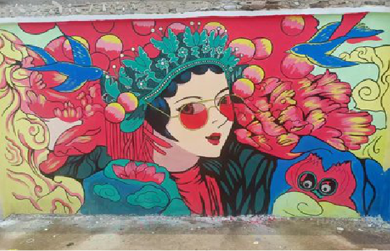 保山墙体彩绘-网红墙