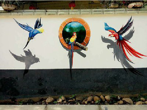 保山视觉错位-3D墙绘设计