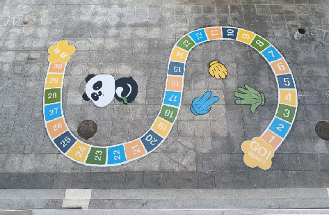 保山地面游戏彩绘