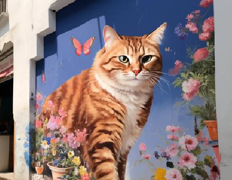 保山自己绘制有个性的手绘墙