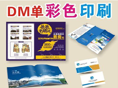 保山单页印刷，色彩搭配简单。