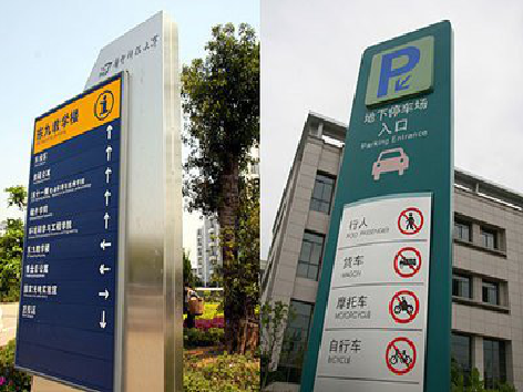 保山导向标识的设计作用。